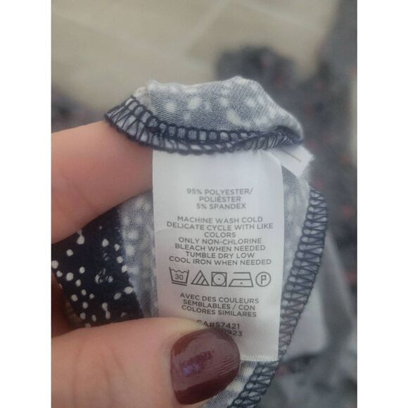 Loft Flounce Flare Dress Size 10 Floral - Picture 6 of 8